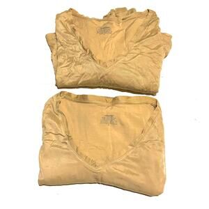 Skinsations Bundle Nude Silky Layering Slimming Tops Bundle of 2 Women's XL